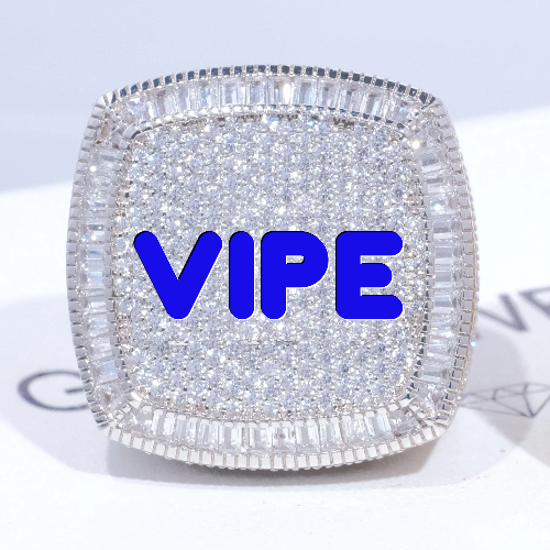 CUSTOM LETTER 3D ICED RING