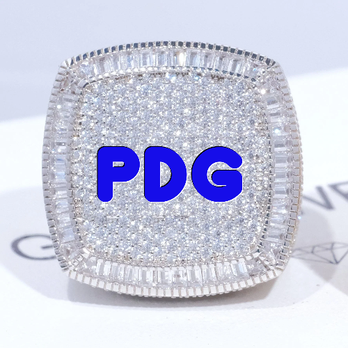 CUSTOM LETTER 3D ICED RING