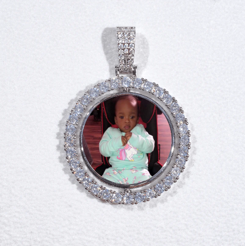 3D Spinning 2-Faced Custom Picture Pendant