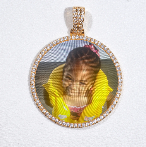 MEDIUM 3D CIRCLE CUSTOM PICTURE PENDANT