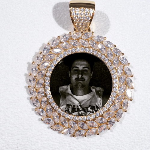 Large 3D Wheat Ear Custom Picture Pendant