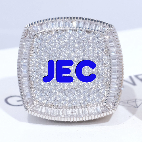 CUSTOM LETTER 3D ICED RING