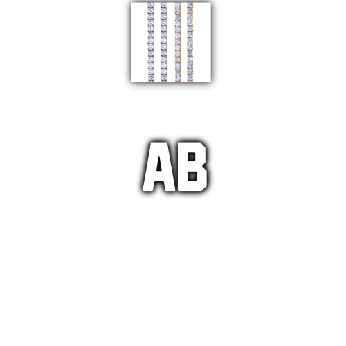 Custom Letters Baguette Two Layer Necklace