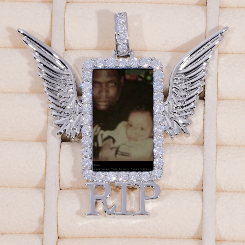 RIP WING 3D CUSTOM PICTURE PENDANT