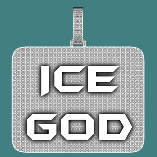 CUSTOM LETTER NECKLACE 3D BIG SQUARE