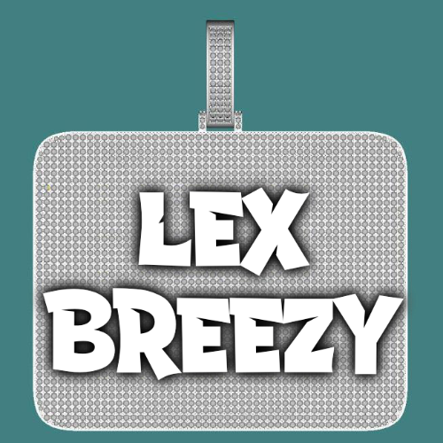 CUSTOM LETTER NECKLACE 3D BIG SQUARE
