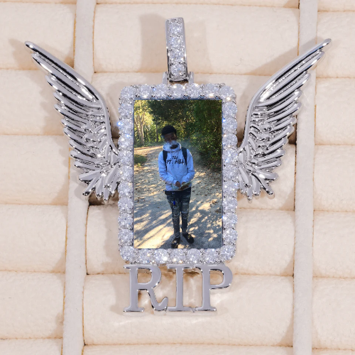 RIP WING 3D CUSTOM PICTURE PENDANT