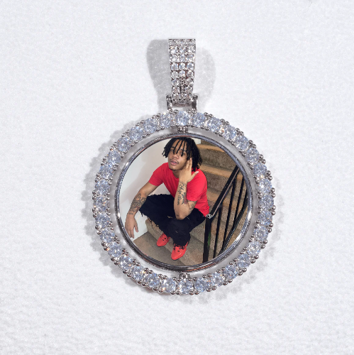 3D Spinning 2-Faced Custom Picture Pendant
