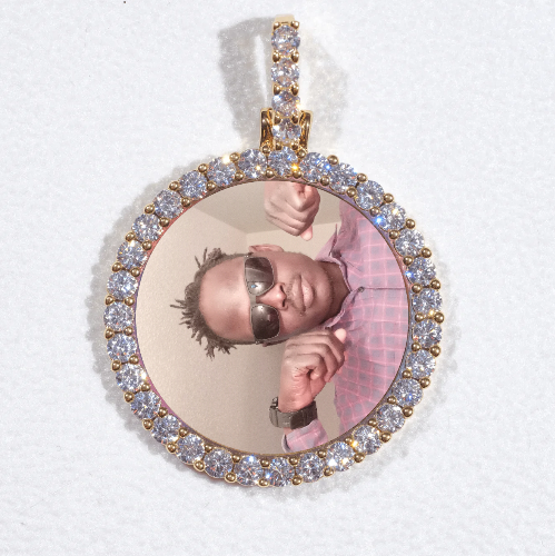3D CIRCLE CUSTOM PICTURE PENDANT SMALL SIZE