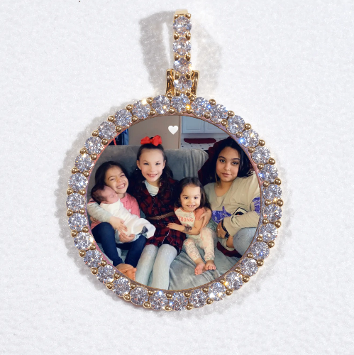 3D CIRCLE CUSTOM PICTURE PENDANT SMALL SIZE