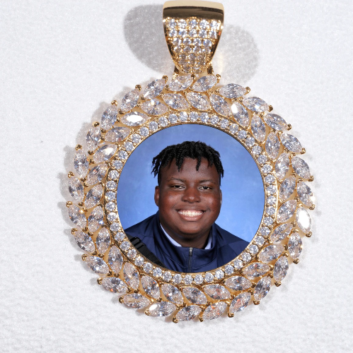 Large 3D Wheat Ear Custom Picture Pendant