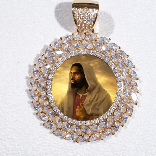 Large 3D Wheat Ear Custom Picture Pendant