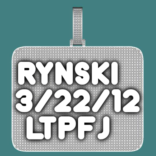 CUSTOM LETTER NECKLACE 3D BIG SQUARE