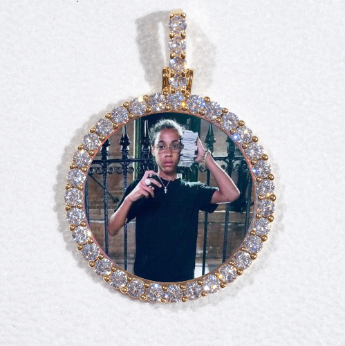 3D CIRCLE CUSTOM PICTURE PENDANT SMALL SIZE