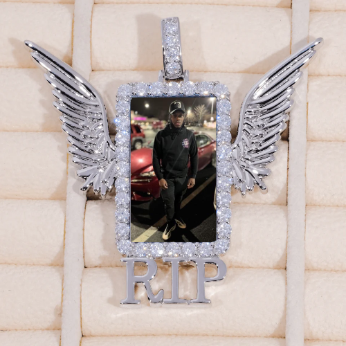 RIP WING 3D CUSTOM PICTURE PENDANT