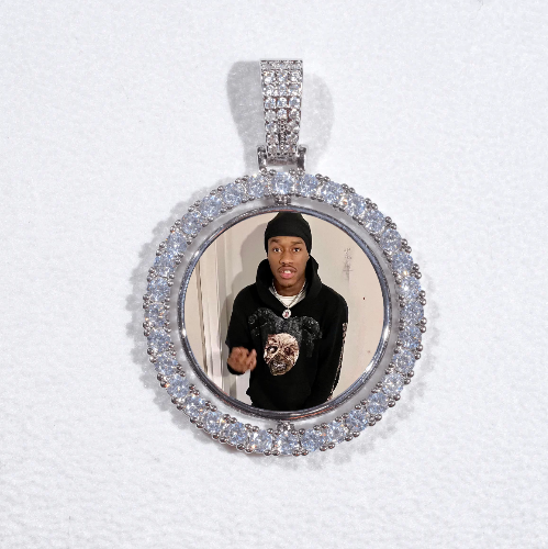 3D Spinning 2-Faced Custom Picture Pendant