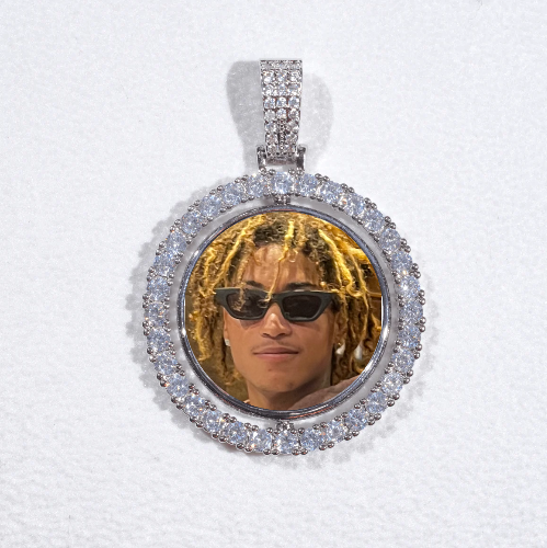 3D Spinning 2-Faced Custom Picture Pendant