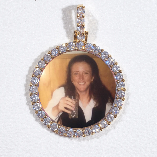 3D CIRCLE CUSTOM PICTURE PENDANT SMALL SIZE