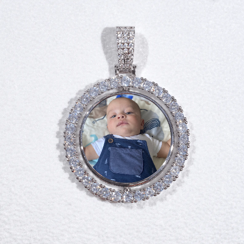 3D Spinning 2-Faced Custom Picture Pendant