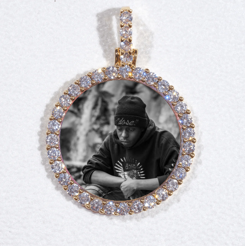 3D CIRCLE CUSTOM PICTURE PENDANT SMALL SIZE