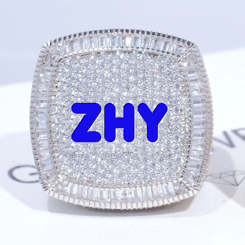 CUSTOM LETTER 3D ICED RING