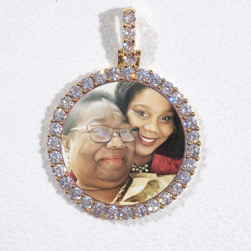 3D CIRCLE CUSTOM PICTURE PENDANT SMALL SIZE