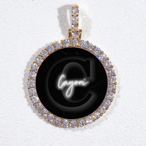 3D CIRCLE CUSTOM PICTURE PENDANT SMALL SIZE