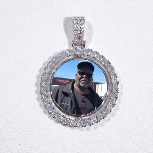 3D Spinning 2-Faced Custom Picture Pendant