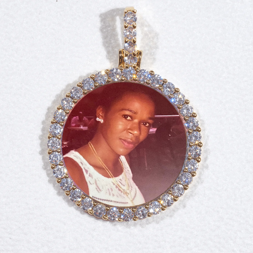 3D CIRCLE CUSTOM PICTURE PENDANT SMALL SIZE