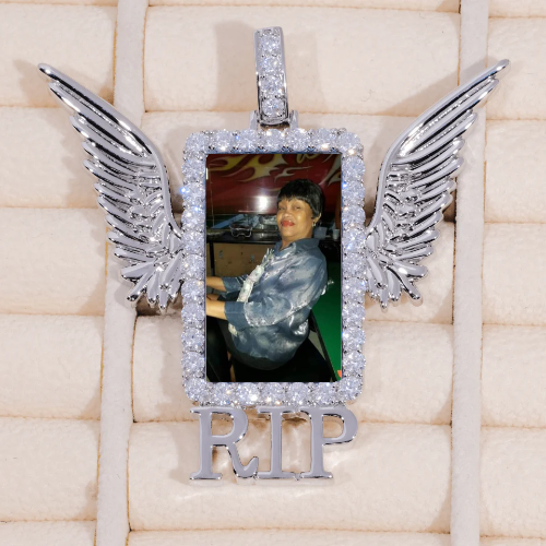 RIP WING 3D CUSTOM PICTURE PENDANT