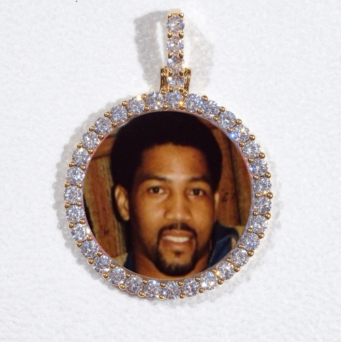 3D CIRCLE CUSTOM PICTURE PENDANT SMALL SIZE