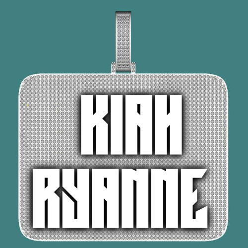 CUSTOM LETTER NECKLACE 3D BIG SQUARE
