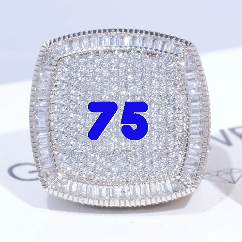 CUSTOM LETTER 3D ICED RING