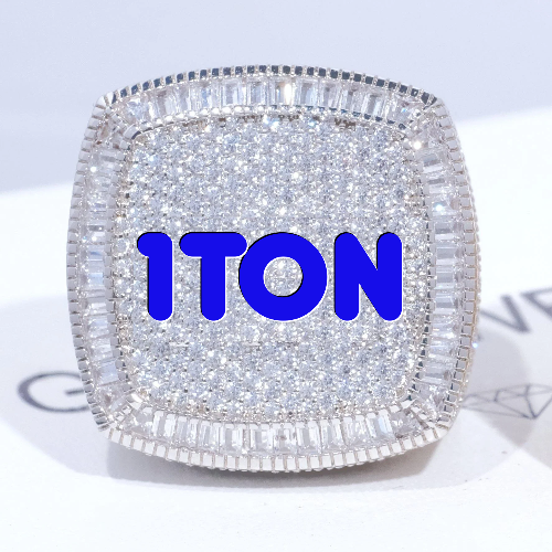 CUSTOM LETTER 3D ICED RING