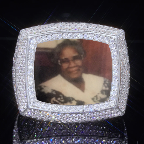 3D CUSTOM PICTURE ICED RING