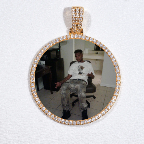 MEDIUM 3D CIRCLE CUSTOM PICTURE PENDANT