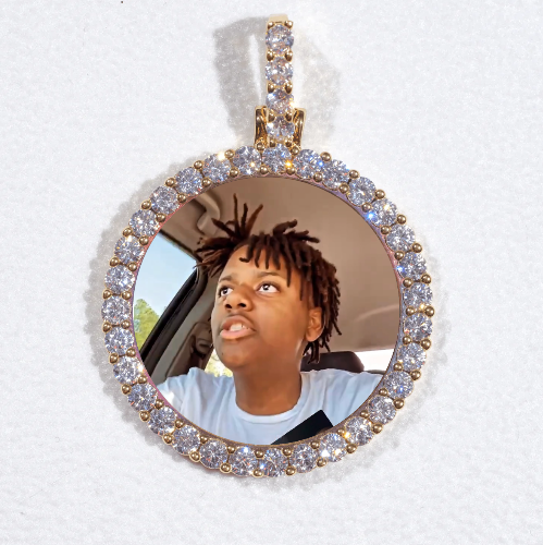 3D CIRCLE CUSTOM PICTURE PENDANT SMALL SIZE