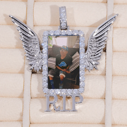 RIP WING 3D CUSTOM PICTURE PENDANT
