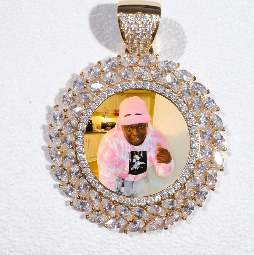 Large 3D Wheat Ear Custom Picture Pendant