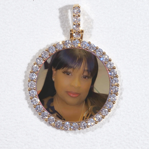 3D CIRCLE CUSTOM PICTURE PENDANT SMALL SIZE
