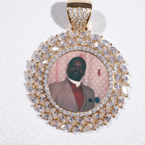 Large 3D Wheat Ear Custom Picture Pendant