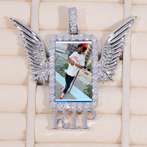 RIP WING 3D CUSTOM PICTURE PENDANT