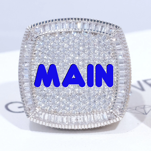 CUSTOM LETTER 3D ICED RING