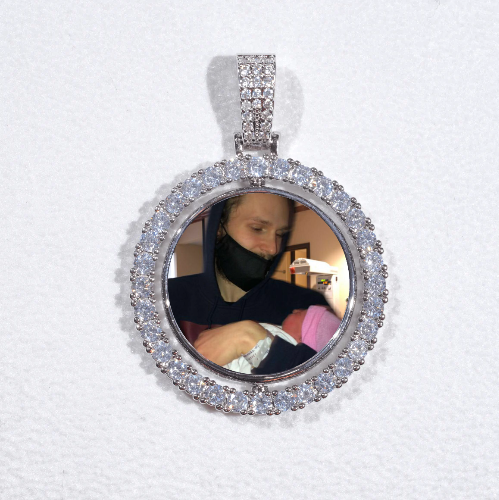 3D Spinning 2-Faced Custom Picture Pendant