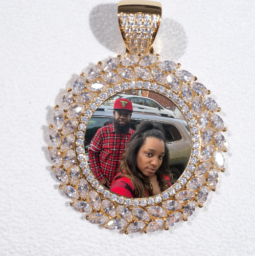 Large 3D Wheat Ear Custom Picture Pendant