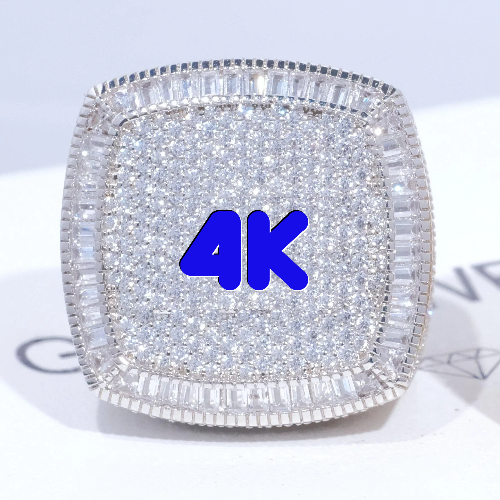 CUSTOM LETTER 3D ICED RING