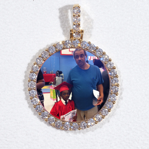 3D CIRCLE CUSTOM PICTURE PENDANT SMALL SIZE