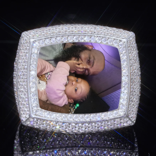 3D CUSTOM PICTURE ICED RING