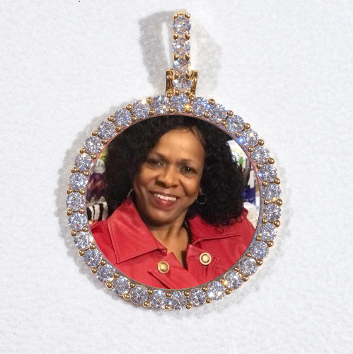 3D CIRCLE CUSTOM PICTURE PENDANT SMALL SIZE