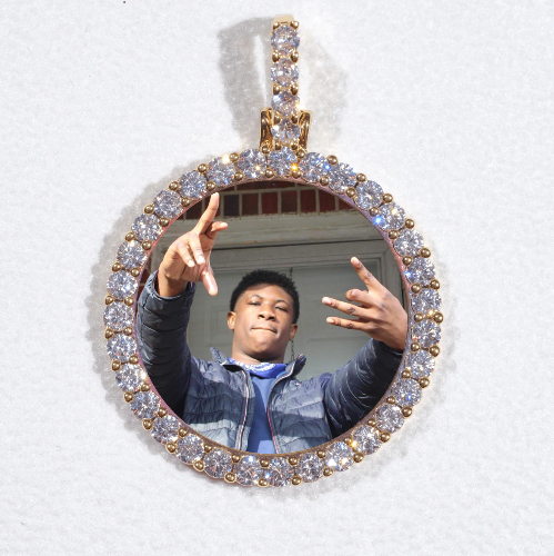 3D CIRCLE CUSTOM PICTURE PENDANT SMALL SIZE